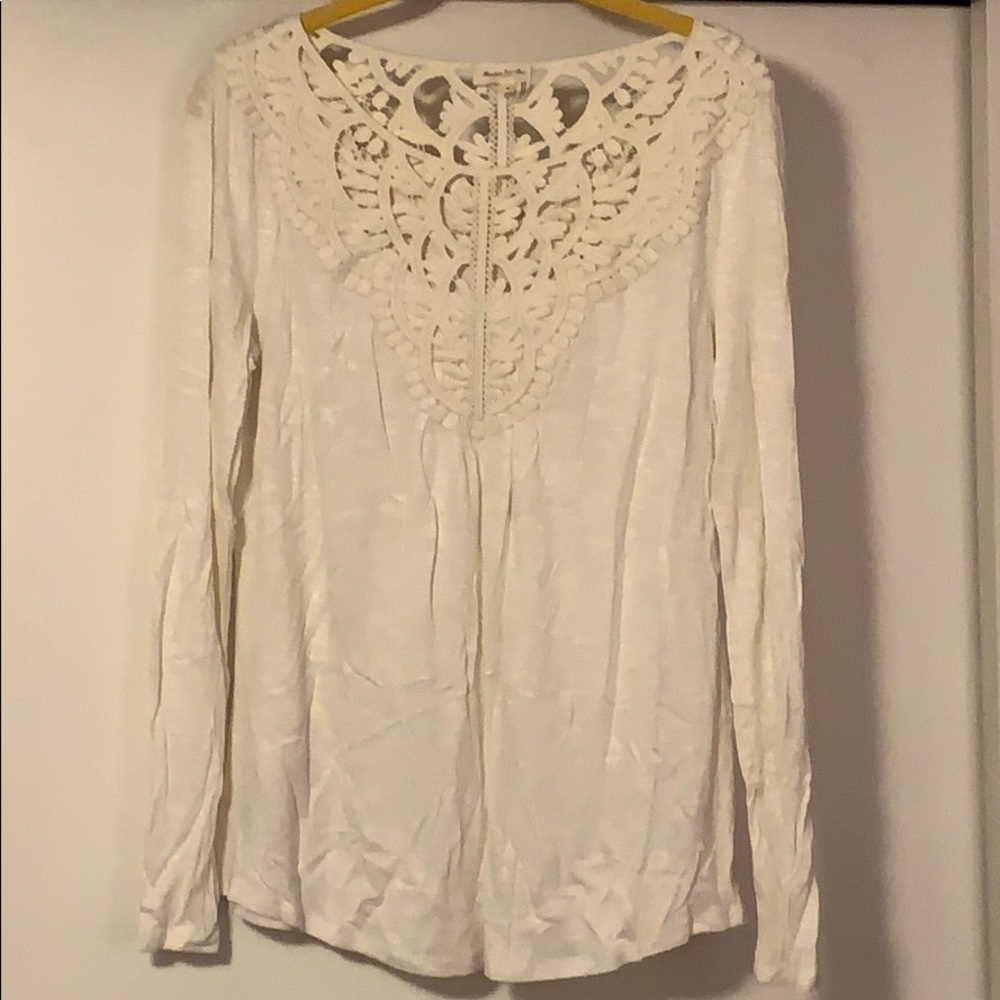 Anthropologie long sleeve detailed shirt